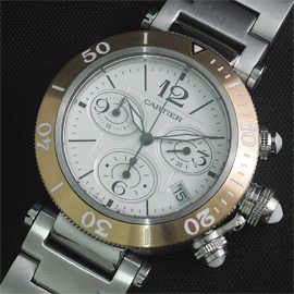 レプリカ時計カルティエ　パシャ シータイマー　レディ　クロノ　37mm クォーツムーブメント - ウインドウを閉じる